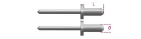 1741rv 3,2k-aluminium nagels