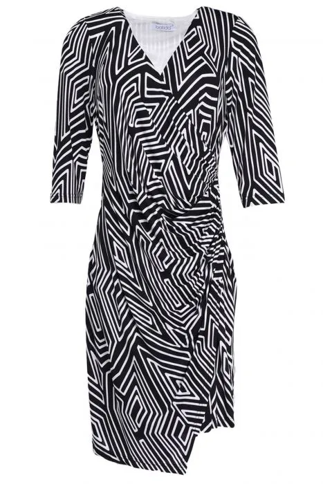 Batida jurk met grafische print
