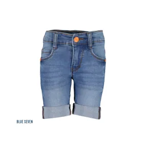 Blue Seven – jongens jogjeans short – blauw