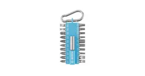 BOSCH 21-delige schroevendraaierbitset met karabijnhaak - blauw 2607002822