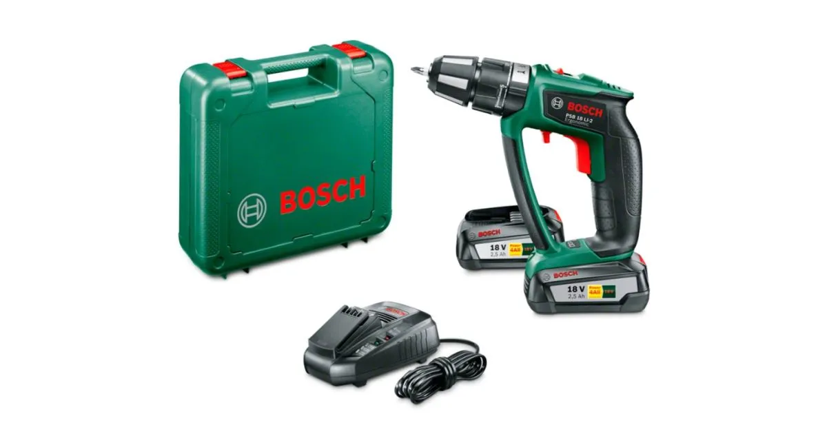 BOSCH ACCUSLAGSCHROEVENDRAAIER PSB 18 LI2 ERGO 06039B0301