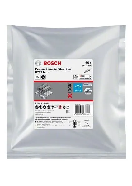BOSCH EXPERT PRISMA XLOCK FIBERSCHIJF R782,115,P60,25ST 2608621821