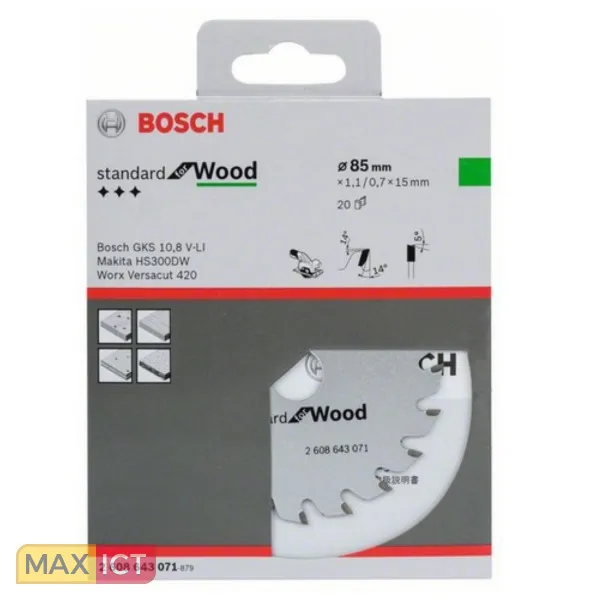 Bosch Optiline Wood Cirkelzaagbladen