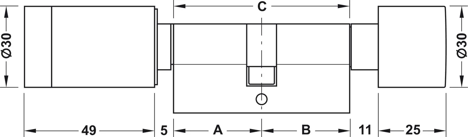 Elektronische profielcilinder DT 510, Dialock, Legic® Integra