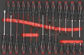 FORCE F2262 Schroevendraaierset 26-delig Foam