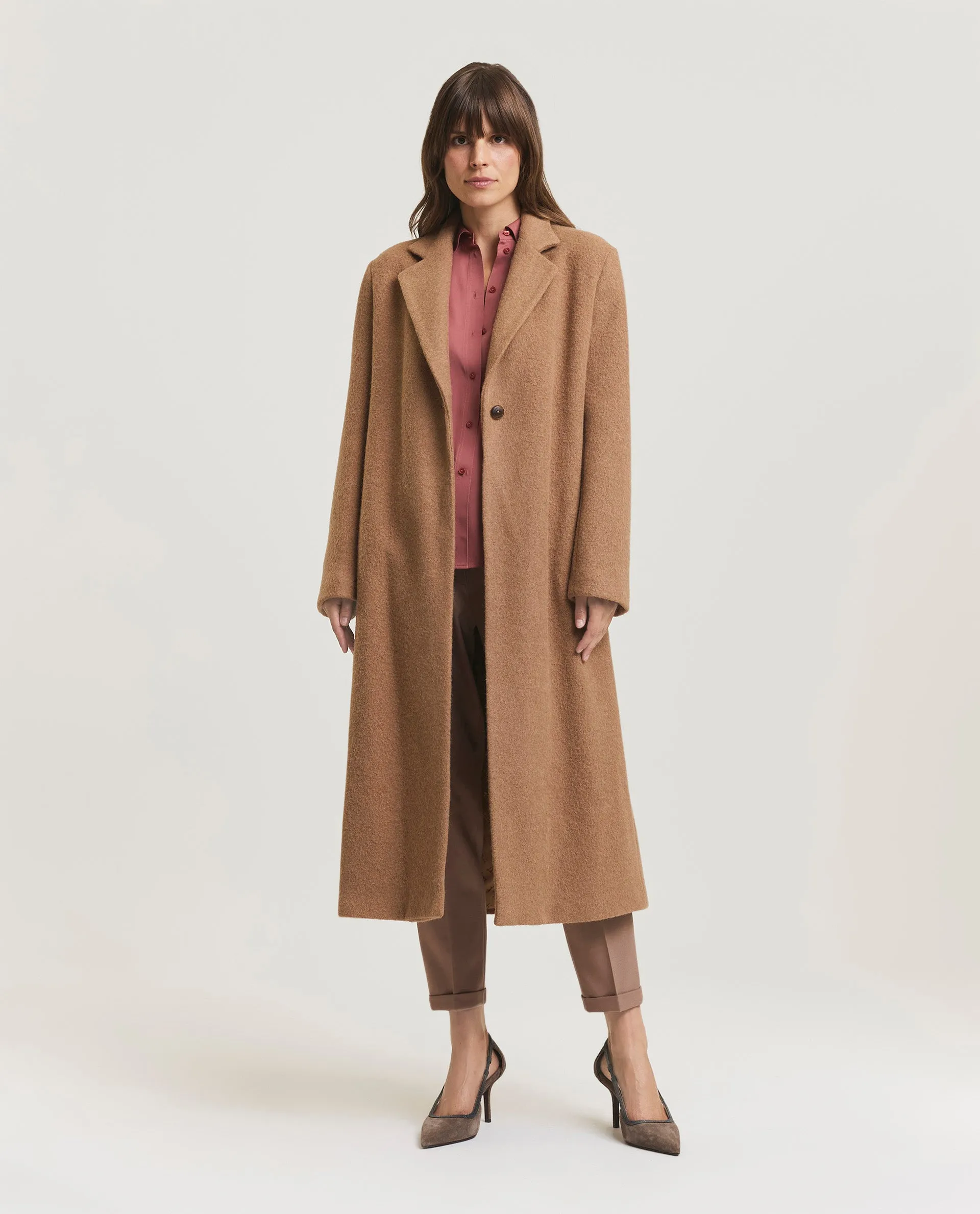 Herno Women Lange camel jas