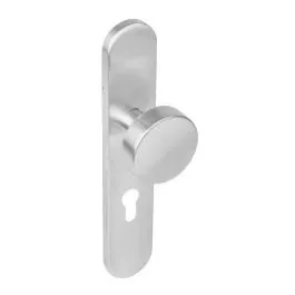 INTERSTEEL Knopschild 2752 lang verdekt profielcilinder 55mm 7mm nokken RVS EN1906/4