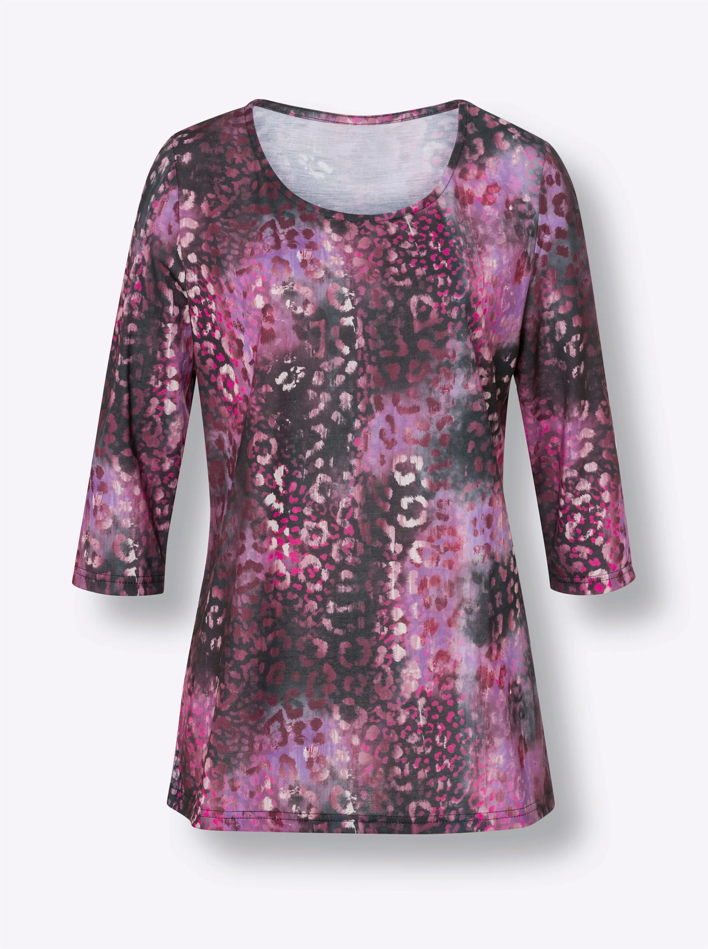 Lang shirt met dierenprint