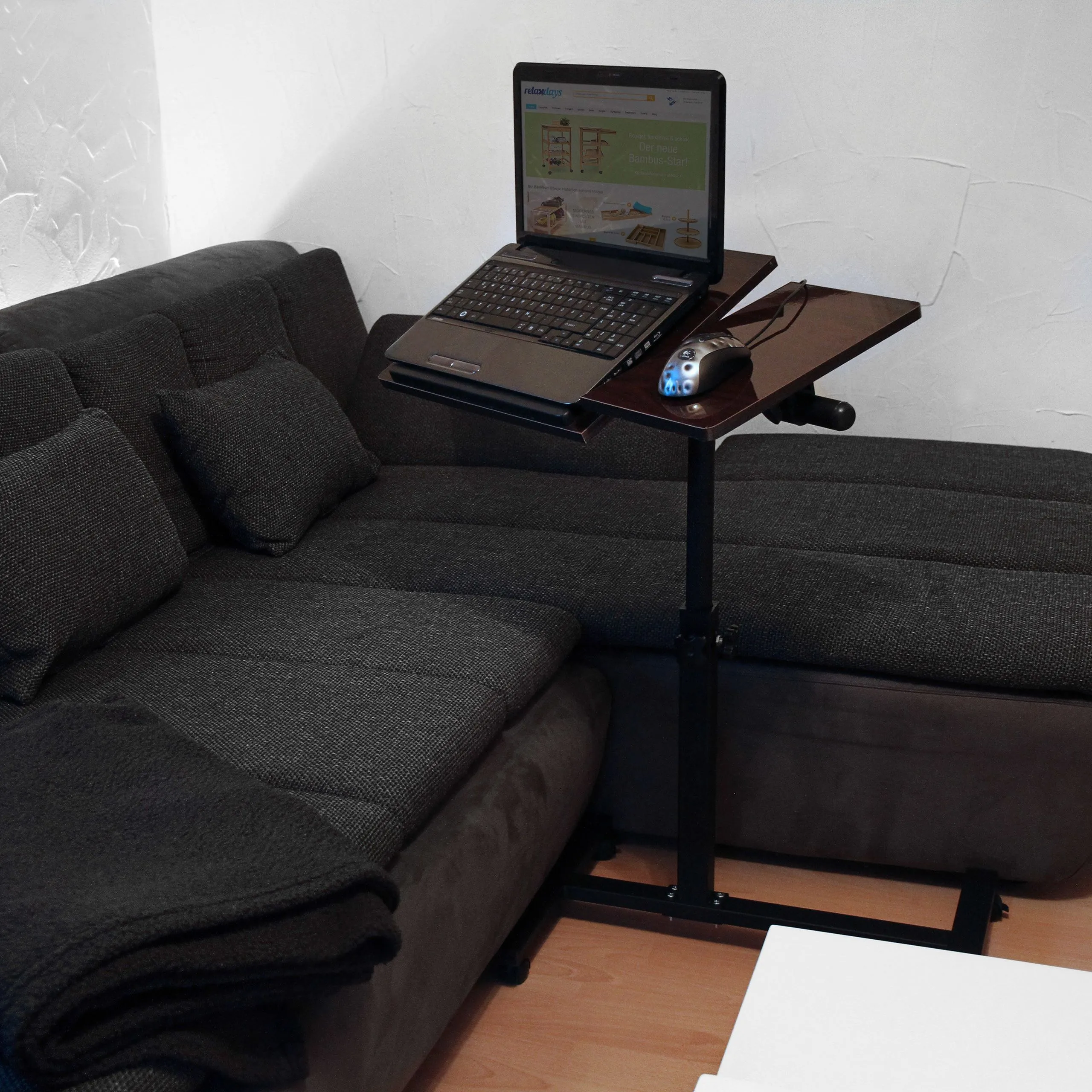 Laptoptafel op wieltjes