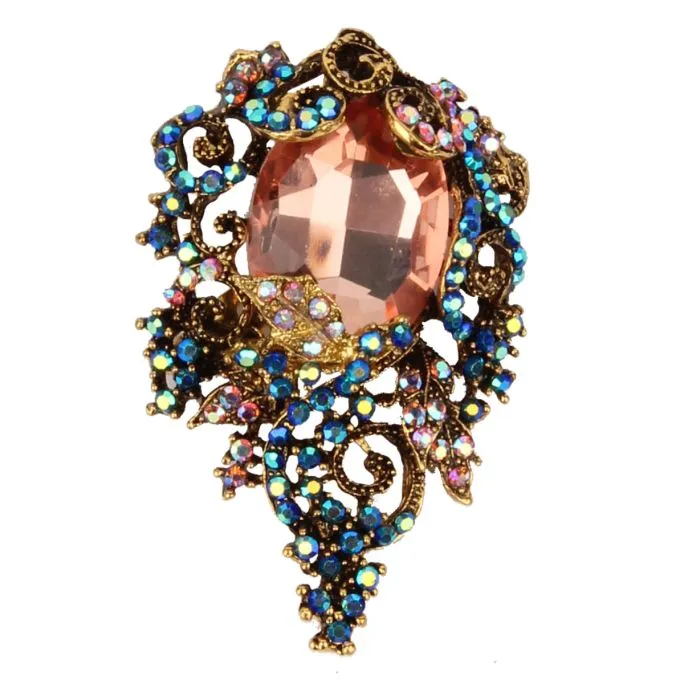 Luxe Broche Druppel Multicolor