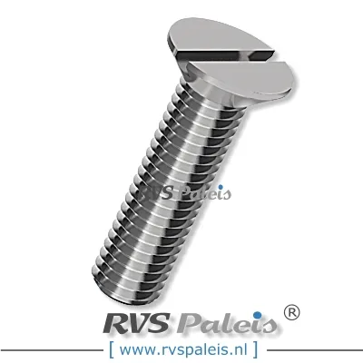 M3X6MM / PER STUK  VERZONKEN SCHROEF A2