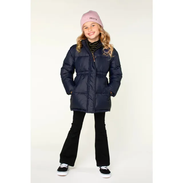 Moodstreet Meisjes winterjas lang luna navy