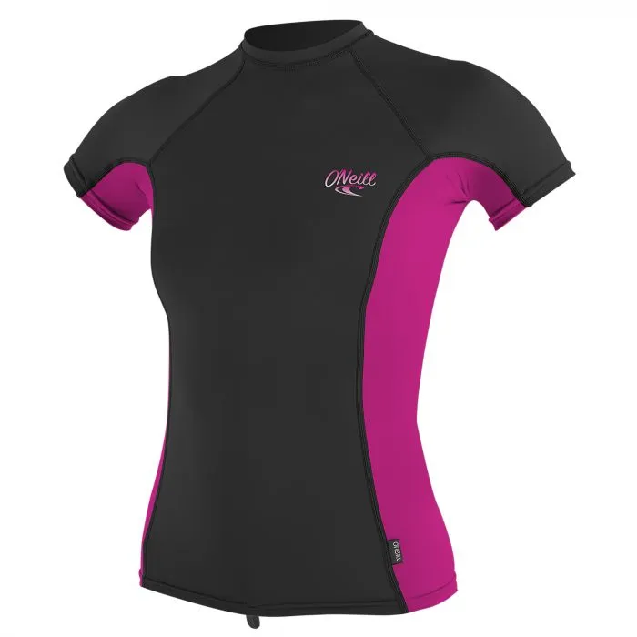 O'NEILL  UVWEREND TSHIRT VOOR DAMES  MULTICOLOR (ROZE, ZWART) 