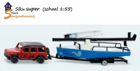 Siku Mercedes AMG G65 met zeilboot (schaal 1:55) OP=OP