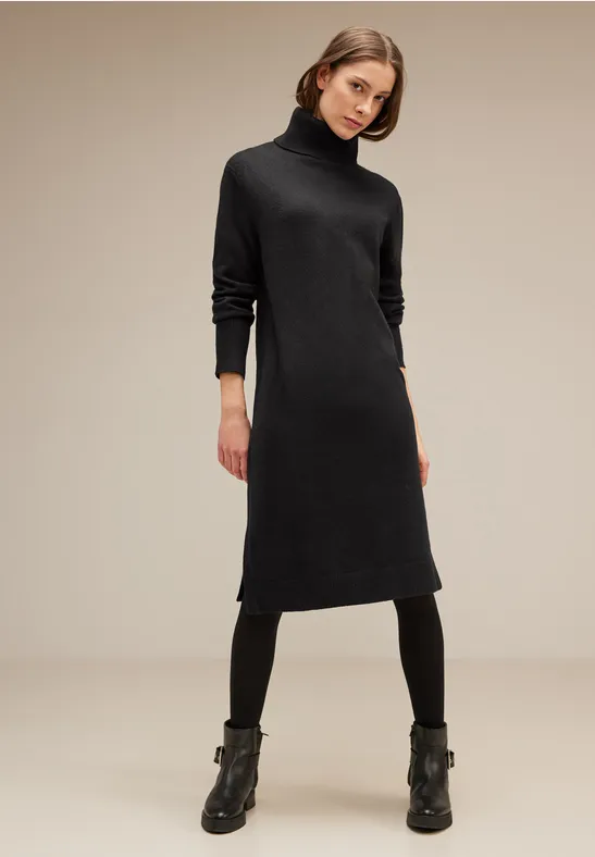 Street One Gebreide jurk met col