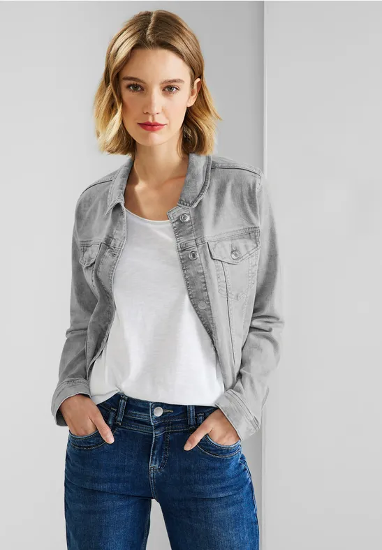 Street One Grijs jeansjasje