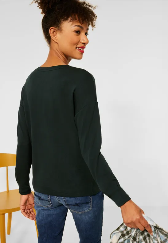 Street One Shirt met gedeeltelijke print