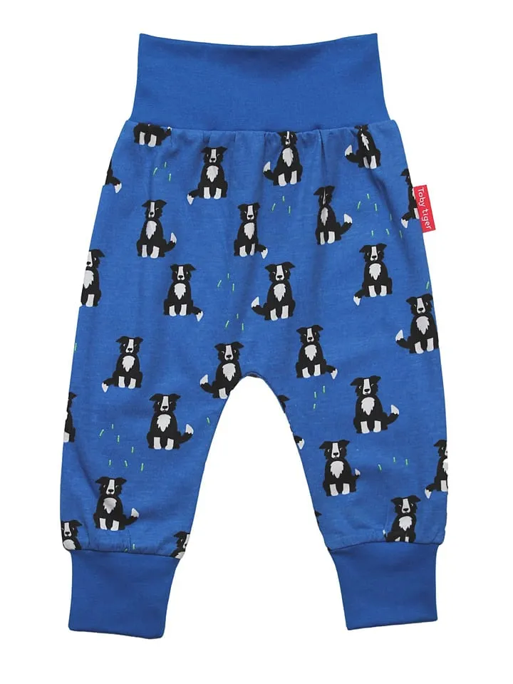Sweatbroek blauw/zwart