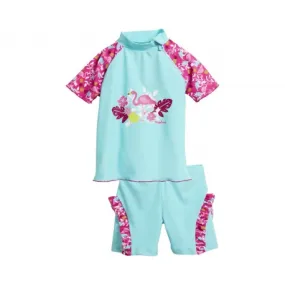 UV shirt en zwemshort Flamingo