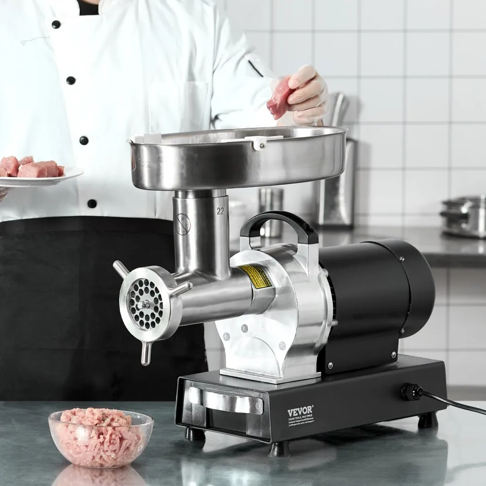 VEVOR Commerciële elektrische vleesmolen 6,35 kg / min Worstvuller