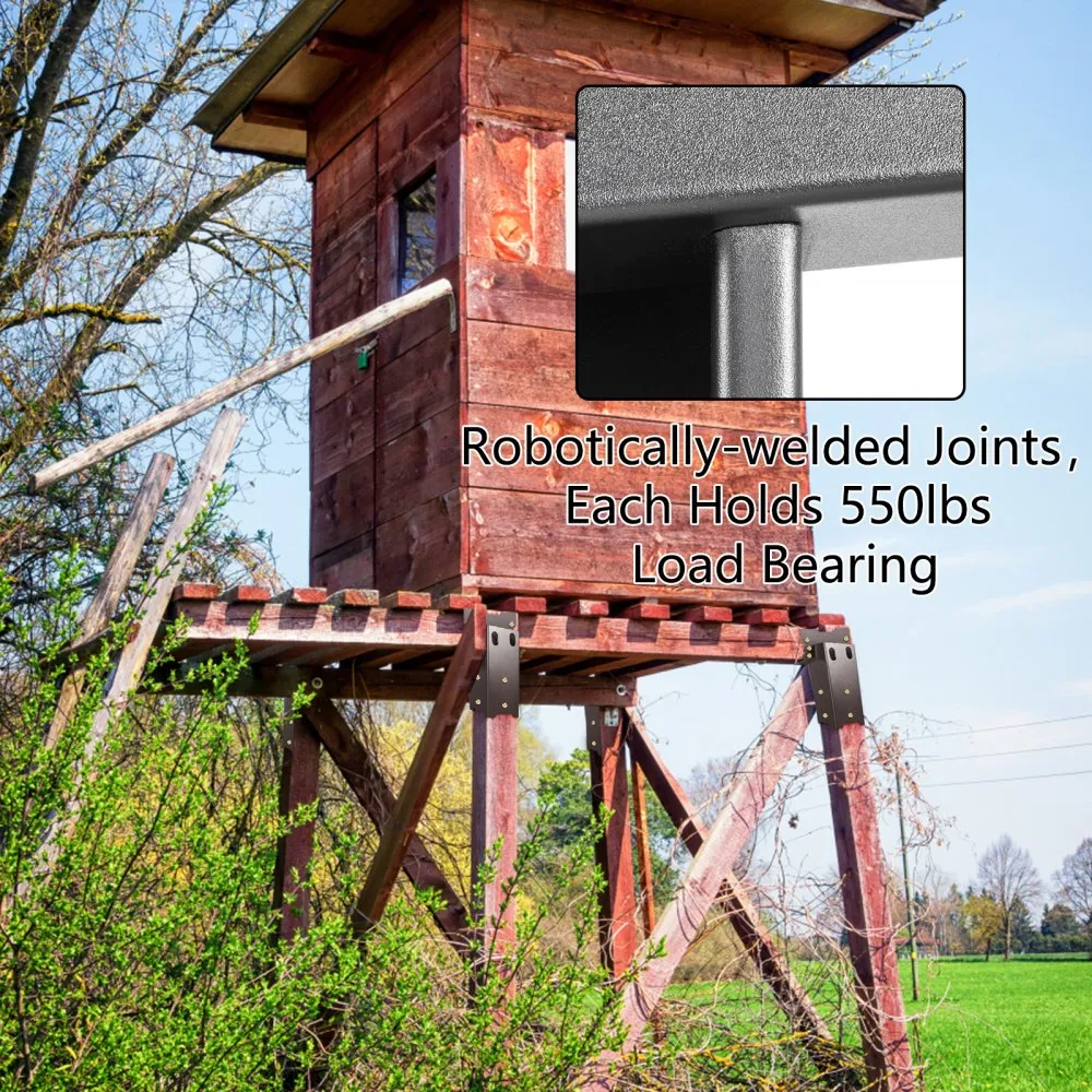 VEVOR Herten Blind Beugels Hertenstandaard Beugels 4x4 Staal 8STUKS voor Boomhut