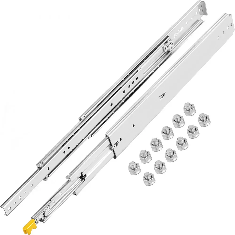 Vevor Lade Rails Uitschuifbare Rails 36 Inch Zwaar Werk Berekende Ladegeleiders