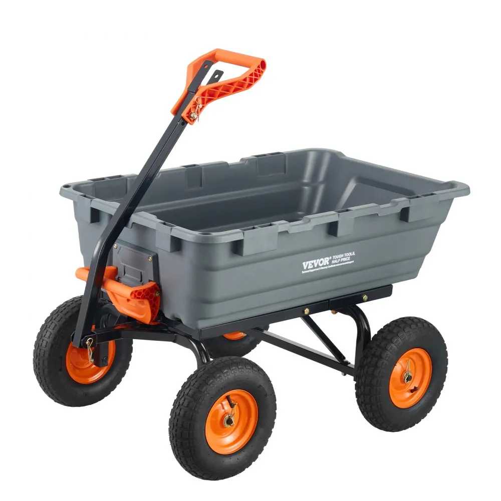 VEVOR transportwagen tuinwagen kruiwagen steekwagen kantelfunctie 544kg