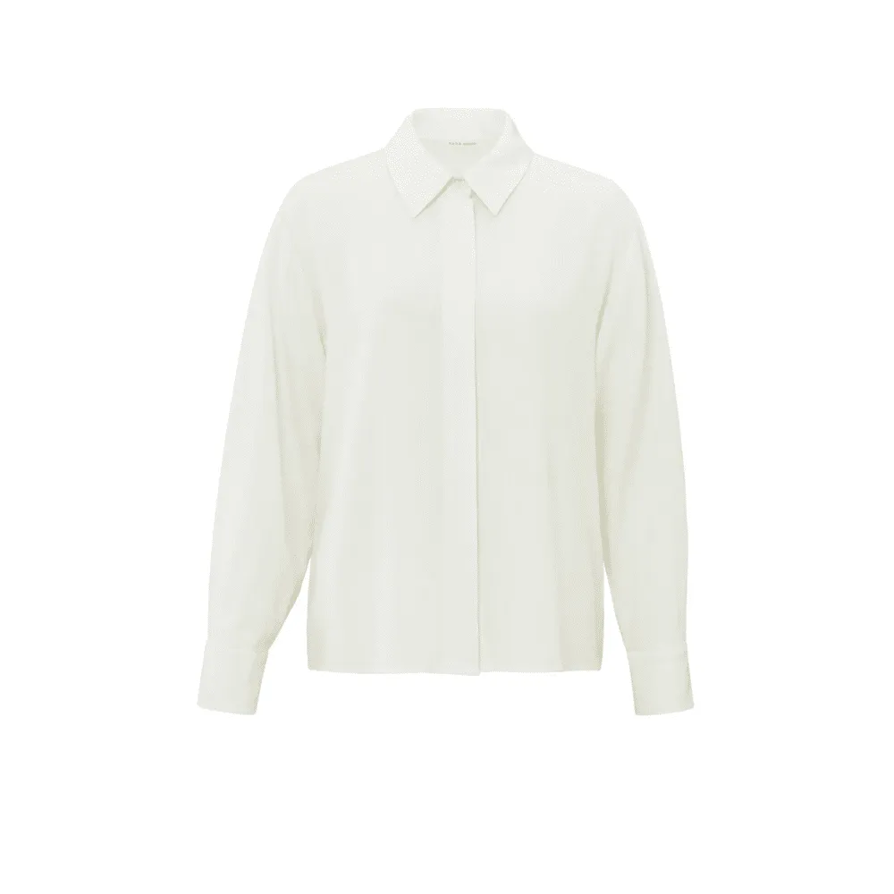 Viscose blouse van Yaya met verkorte lengte