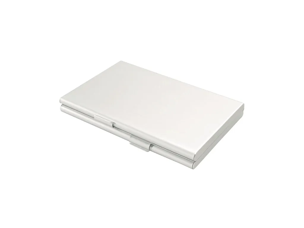 Visitekaartenhouder duo aluminium