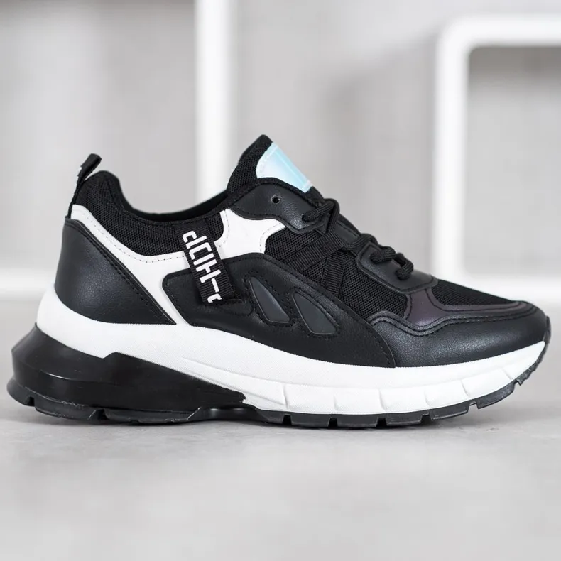 Weide Sportsneakers wit zwart